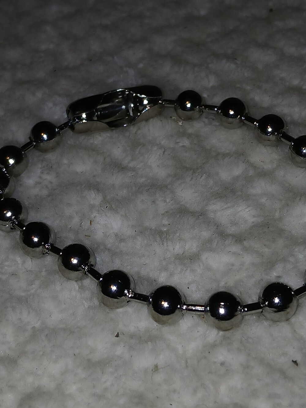 Plunder Small Round Silver-Tone Ball Bead Bracelet